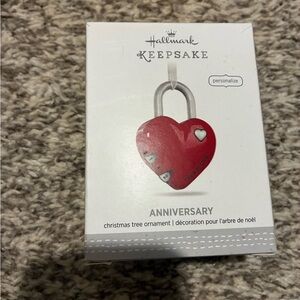 Hallmark Keepsake Red Heart Ornament with Silver Accents